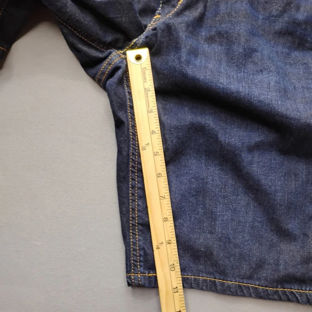 Levis 541 Athletic Taper Mens Dark Wash Denim Shorts Size 34 Blue 11in